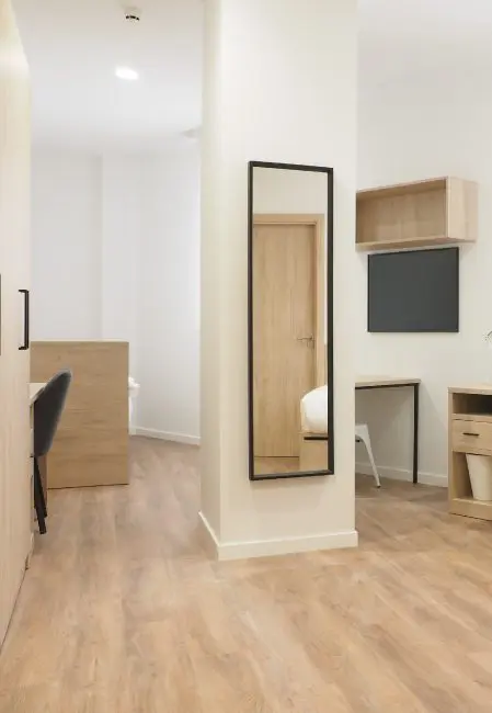 Habitación doble residencia San Mamés