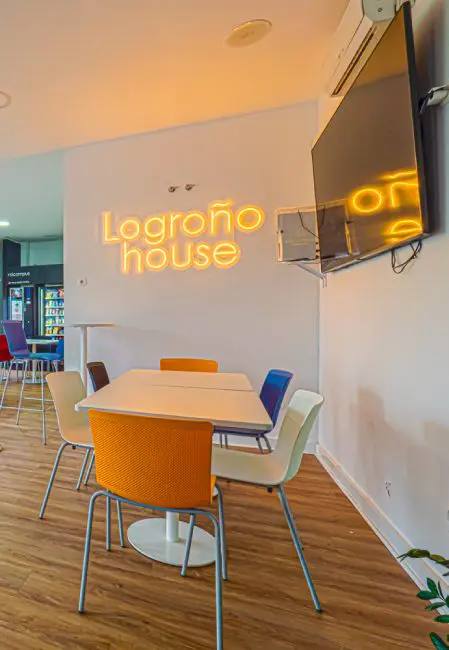 Zonas comunes residencia universitaria en Logroño