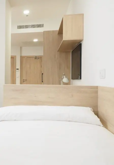 Cama residencia universitaria San Mamés