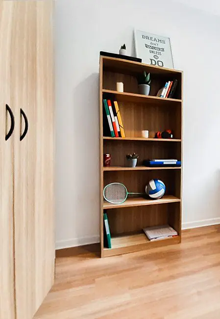 Habitación individual cocna compartida residencia universitaria Málaga