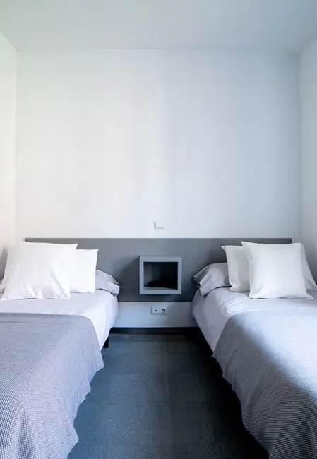 Habitación doble residencia en Burgos