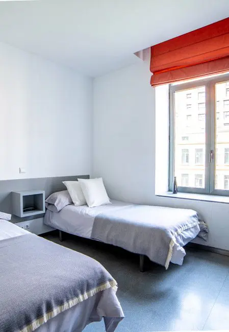 Habitación doble residencia en Burgos