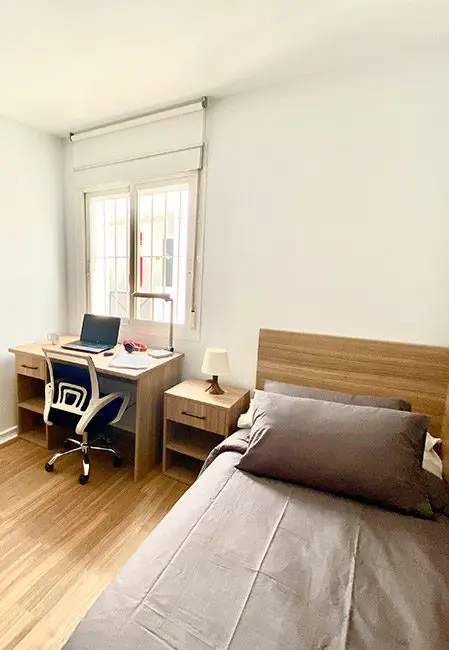 Habitación doble residencia universitaria Málaga
