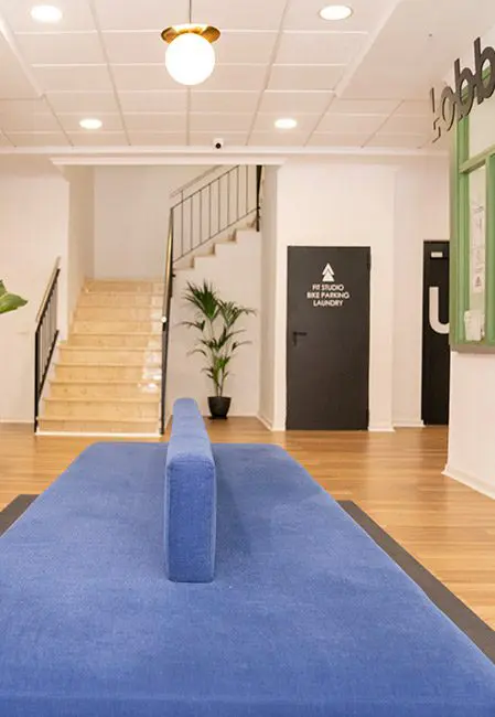 Lobby residencia universitaria en Burjassot