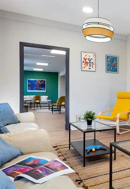 Sala de estar residencia en Armendáriz, Sevilla