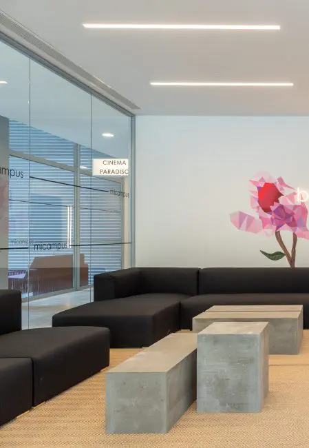 Sala de estar residencia Barcelona