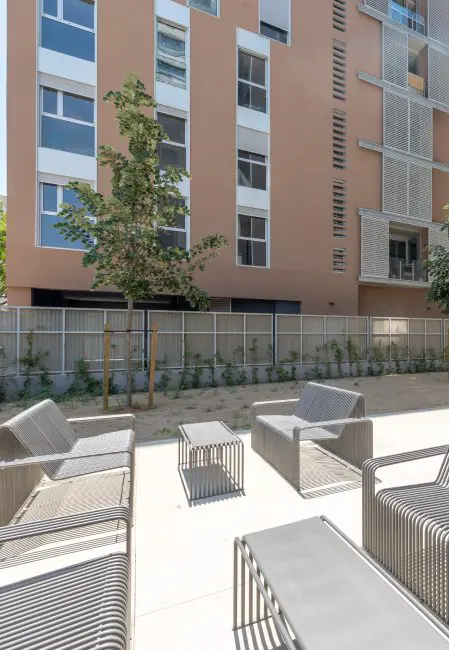 Patio residencia Barcelona