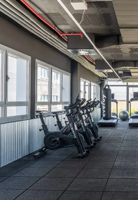 Gimnasio en la residencia de Barcelona