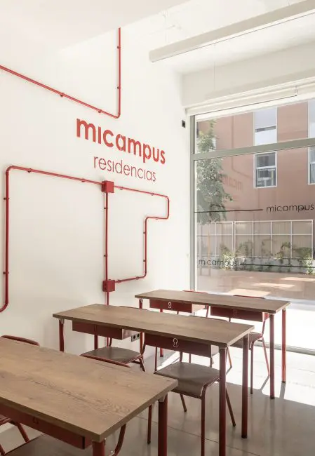 Zona de estudio residencia estudiantes Barcelona