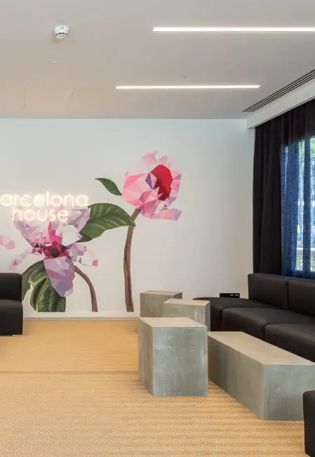 Recepción residencia Barcelona