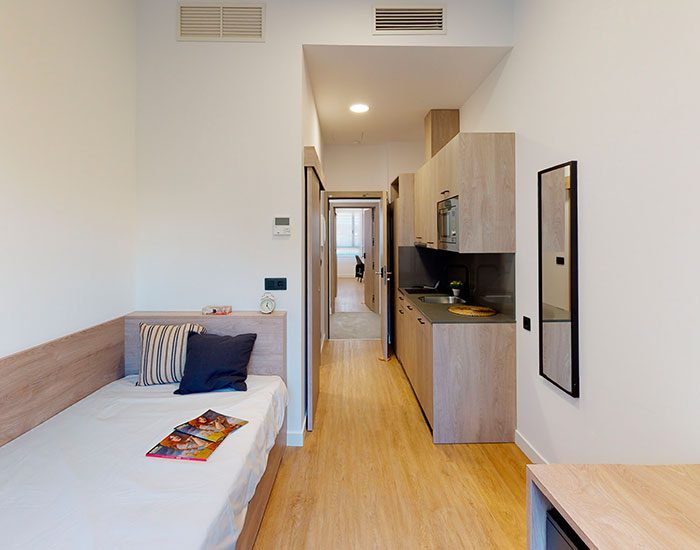 Visita las habitaciones en residencia universitaria en Madrid